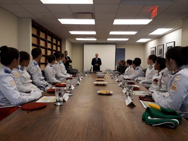 Nos Estados Unidos, alunos de Colégios Militares do Brasil participam de Simulação das Nações Unidas